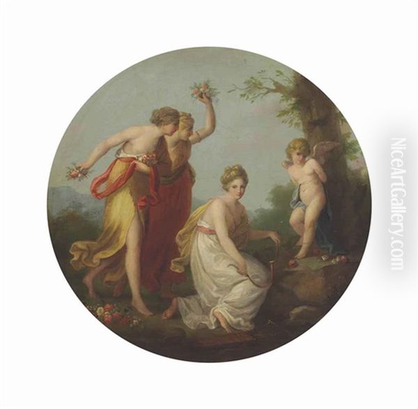 The Three Graces Distressing Cupid - view 1