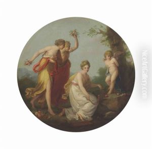 The Three Graces Distressing Cupid