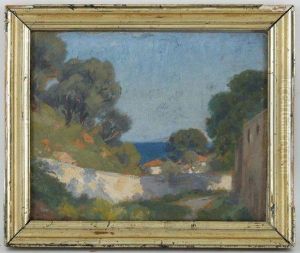 Paysage Mediterraneen by Paul Albert Baudouin