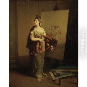 Allegory Of Painting by Angelika Kauffmann
