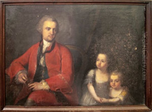 Portrait Of John Apthorp Of Boston (1730-1772) And His Daughters - view 1