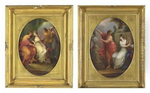 Virgil Reading His Aeneid To Augustus And Octavia, Who Faints When Hearing The Verses On Marcellus (+ Virgil Inspired By His Muse To Honor Augustus; 2 Works)