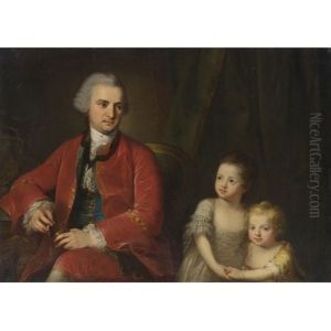 Portrait Of John Apthorp Of Boston And His Daughters Portrait Of John Apthorp Of Boston And His Daughters