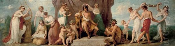 Apollo And The Muses On Mount Parnassus - view 1