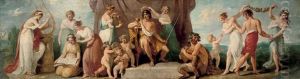 Apollo And The Muses On Mount Parnassus by Angelika Kauffmann