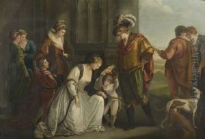 Lady Elisabeth Grey Implorant Edouard Iv Pour La Restitution Des Biens De Son Epoux Decede by Angelika Kauffmann