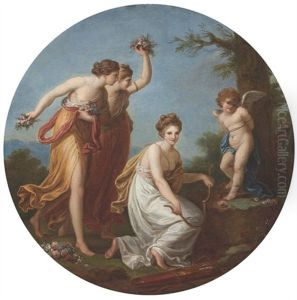 The Punishment Of Cupid by Angelika Kauffmann