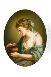 Pandora And A Muse (2 Works) by Angelika Kauffmann