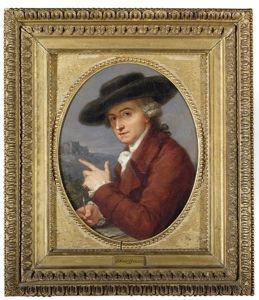 Portrait Of Antonio Pietro Zucchi, The Artist's Husband, In A Russet Coat And A Black Hat