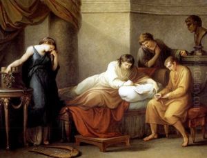 Virgil Writing His Epitaph At Brundisium