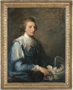 Portrait Of John Murray In Van Dyck Costume, Holding A Plumed Hat