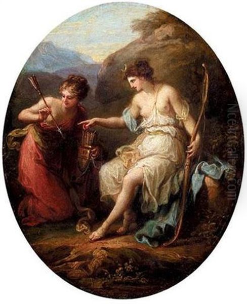 Diana Preparing For Hunting - view 1