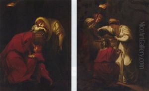 Andromache Weeping Over The Ashes Of Hector by Angelika Kauffmann