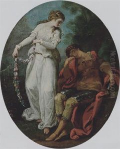 Rinaldo And Armida by Angelika Kauffmann