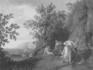 Sleeping Cupid (an Allegory) by Angelika Kauffmann