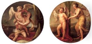 Cupid  Leaving Psyche by Angelika Kauffmann