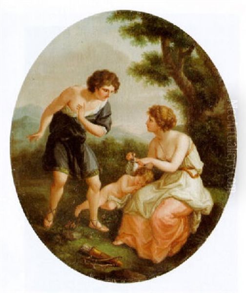 Cephisa Beschneidet Die Flugel Cupidos - view 1
