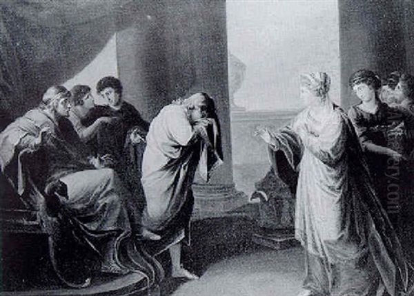 Figures In An Interior (esther Before Ahasuerus?) - view 1