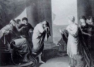 Figures In An Interior (esther Before Ahasuerus?) Figures In An Interior (esther Before Ahasuerus?)
