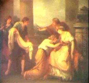 The Wife Of Pompey Weeping At The News Of Her Husband's     Death