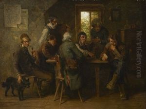 Kartenspieler by Hugo Kauffmann