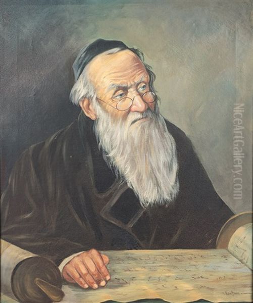 Rabbi Studying Torah - view 1
