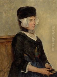 Junges Madchen Mit Gebetbuch by Hugo Kauffmann