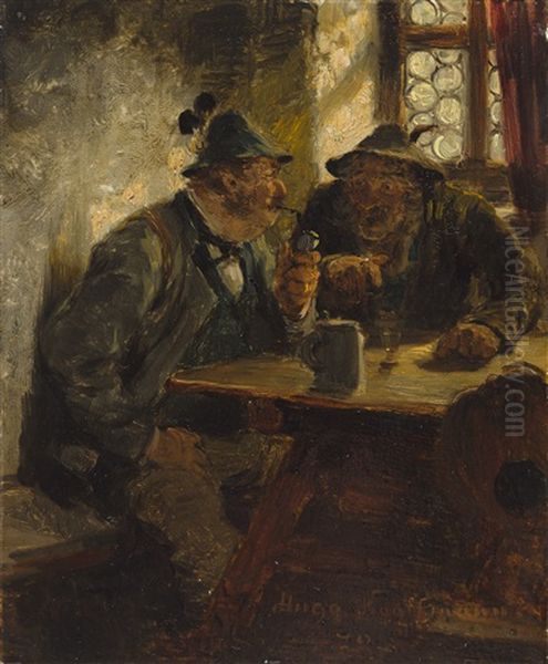 Bauer Und Jager Im Wirtshaus - view 1