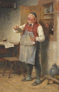 Ein Schnapsle In Ehren by Hugo Kauffmann