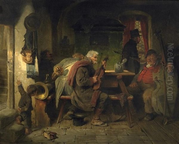 Musikanten In Der Wirtsstube - view 1