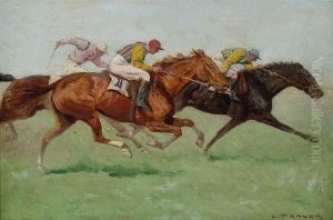 On A Horse Race Track by C. Bauer