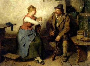 Jager Im Wirsthaus: A Huntsman In A Tavern by Hugo Kauffmann