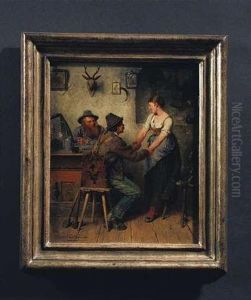 Rast In Der Dorfschenke by Hugo Kauffmann
