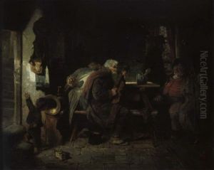 Musikanten Im Wirtshaus by Hugo Kauffmann