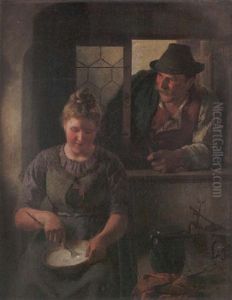 A Welcome Vistor by Hugo Kauffmann