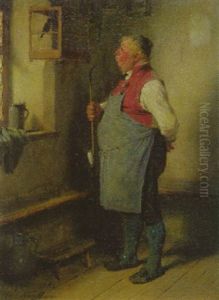 Wirt Mit Vogel Wirt Mit Vogel