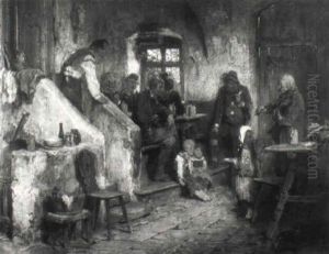 Alter Geiger Im Wirtshaus by Hugo Kauffmann