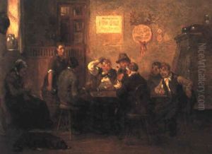 Kartenspieler Im Wirtshaus by Hugo Kauffmann