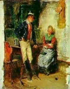 Madel Und Postillion by Hugo Kauffmann