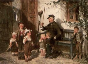 Playing Soldiers by Hugo Kauffmann