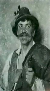 Bursche Mit Pfeife by Hugo Kauffmann