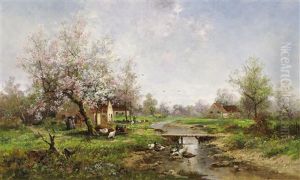 Norddeutsches Bauerngehoft by Adolf Kaufmann