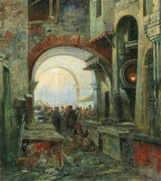 Market Under A Southern Arcade - view 1