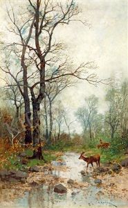 Brookside In Autumn