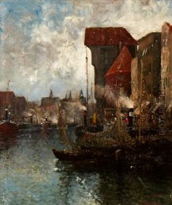 Danzig, Hafen, August