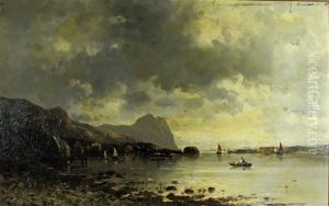 Flusslandschaft Bei Morgendammerung