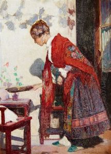 A Young Spanish Lady by Adolf Kaufmann