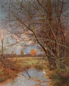 Herbststimmung Uber Einer Landschaft