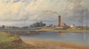 View Of Kaisermuhlen On The Danube