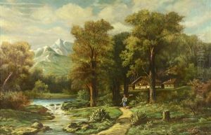Mountain Landscape With A Brook